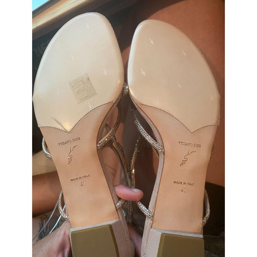 NEW Rene Caovilla Crystal Gladiator Sandals 40 - Picture 12 of 12